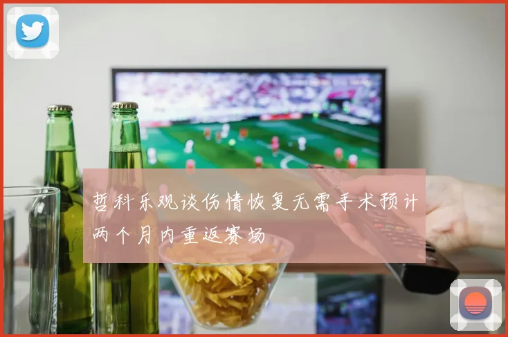 哲科乐观谈伤情恢复无需手术预计两个月内重返赛场